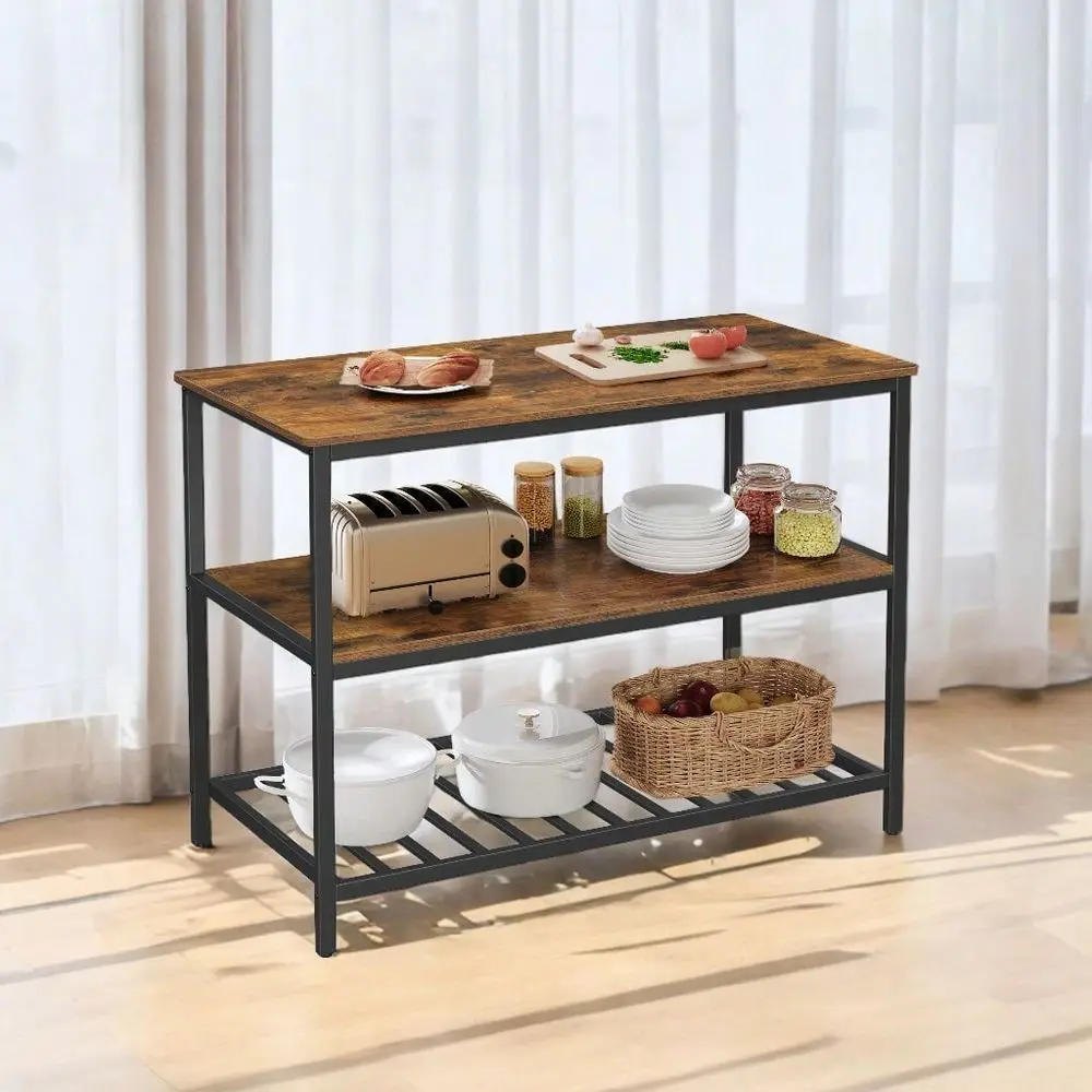 Kitchen Island With 3 Shelves Kitchen Shelf With Large Worktop Stable Steel Structure Industrial
Kitchen Island With 3 Shelves Kitchen Shelf With Large Worktop Stable Steel Structure Industrial