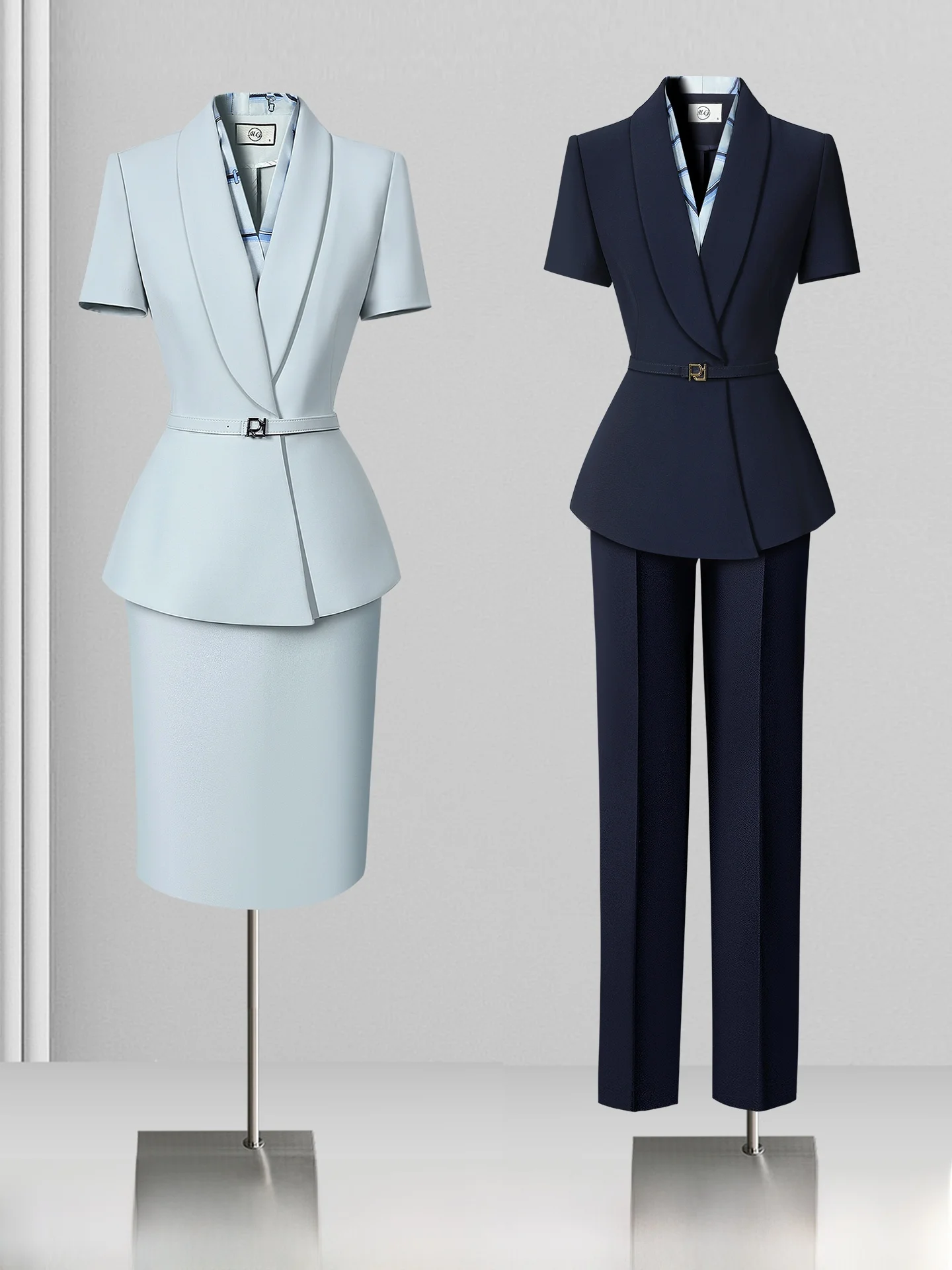 Professional Short Sleeve Summer Thin Suit Set Women's Fashionable Front Desk Work Uniforms for Hotel And Beauty Salon
Professional Short Sleeve Summer Thin Suit Set Women's Fashionable Front Desk Work Uniforms for Hotel And Beauty Salon