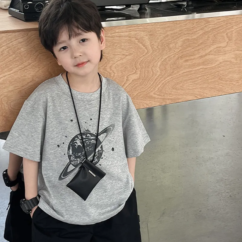 Kids summer T-shirts Planet printed Children loose pullover Baby Boys cotton short sleeve Tee Tops
Kids summer T-shirts Planet printed Children loose pullover Baby Boys cotton short sleeve Tee Tops