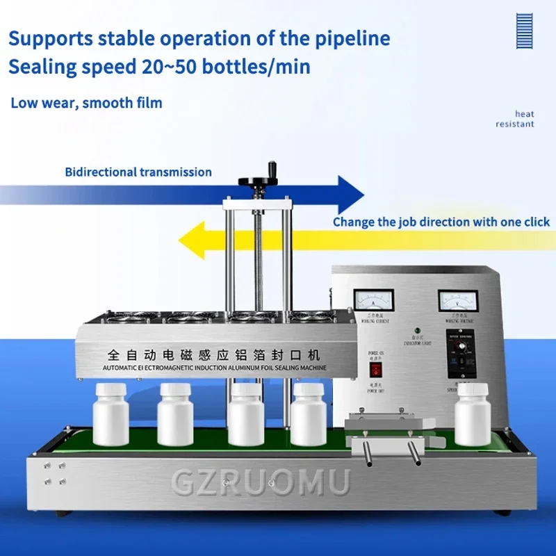 JN-80B Electromagnetic Induction Aluminum Foil Sealer - Fully Automatic Film Sealing Machine for Plastic, Glass & PET Bottle Sea
JN-80B Electromagnetic Induction Aluminum Foil Sealer - Fully Automatic Film Sealing Machine for Plastic, Glass & PET Bottle Sea