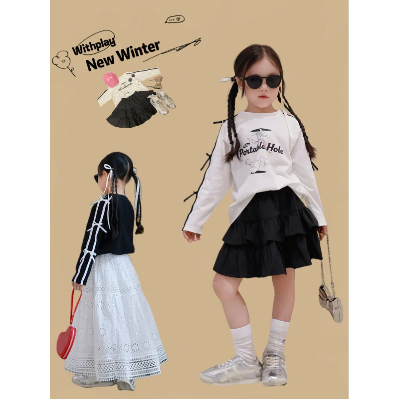 Girls2024Spring and Autumn Base Shirt New Children's Sweet Korean Style Bow Cartoon Loose Long Sleeve Autumn StyleT
Girls2024Spring and Autumn Base Shirt New Children's Sweet Korean Style Bow Cartoon Loose Long Sleeve Autumn StyleT
