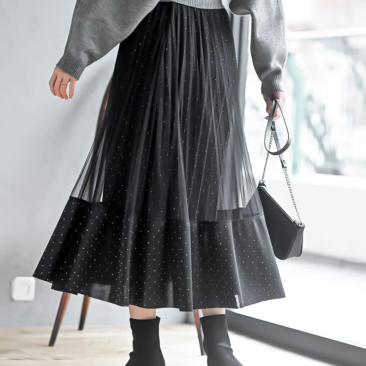 New Arrival Glittering Women's f Skirt with Pleats High End Skirts mid Waist A-Line PVC Fabric Embroidered Design Commute ...
New Arrival Glittering Women's f Skirt with Pleats High End Skirts mid Waist A-Line PVC Fabric Embroidered Design Commute ...