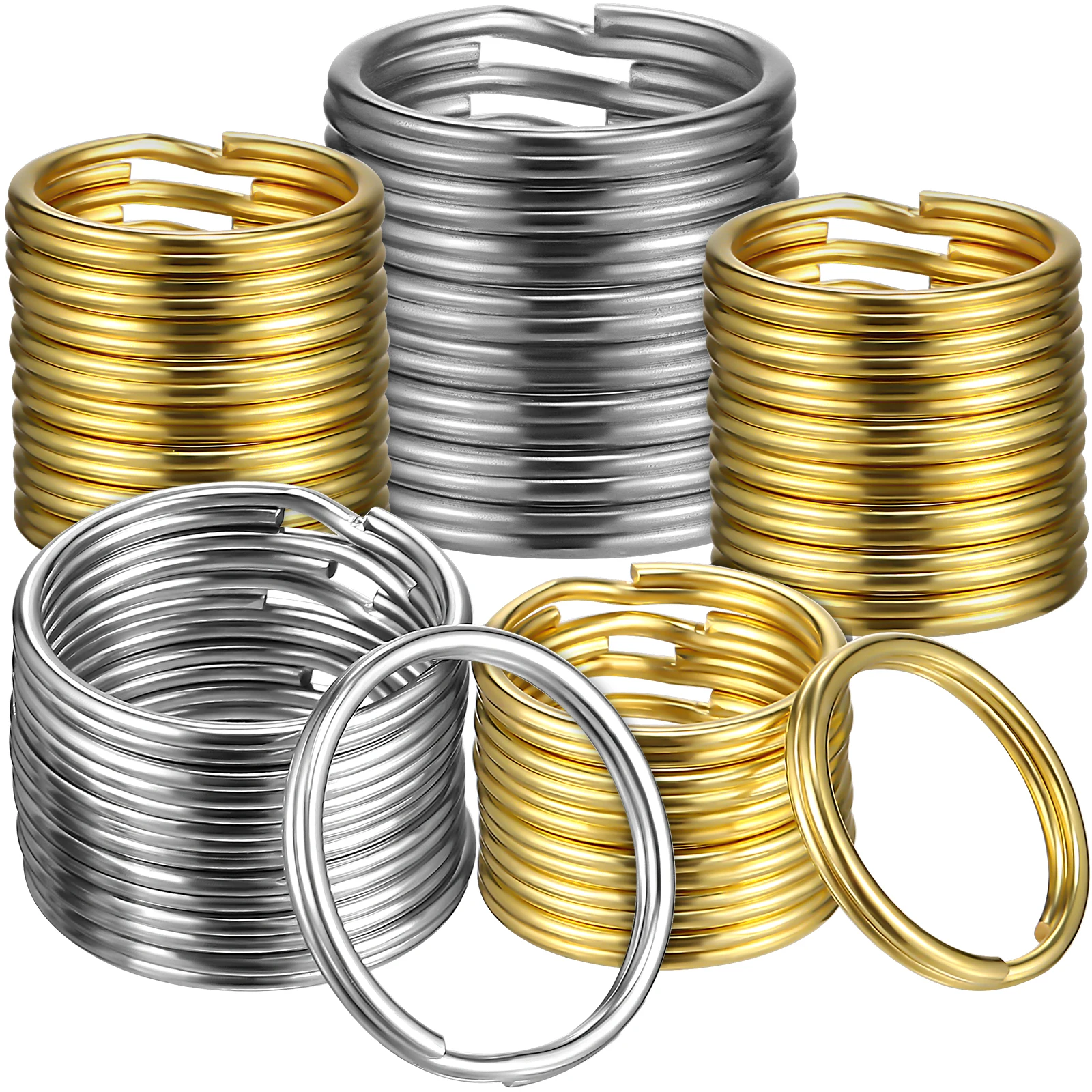 200 Pcs Copper And Stainless Steel Keyring Rings Hoops Split Round Rings Keys Attachments For Diy Jewelry Making
200 Pcs Copper And Stainless Steel Keyring Rings Hoops Split Round Rings Keys Attachments For Diy Jewelry Making