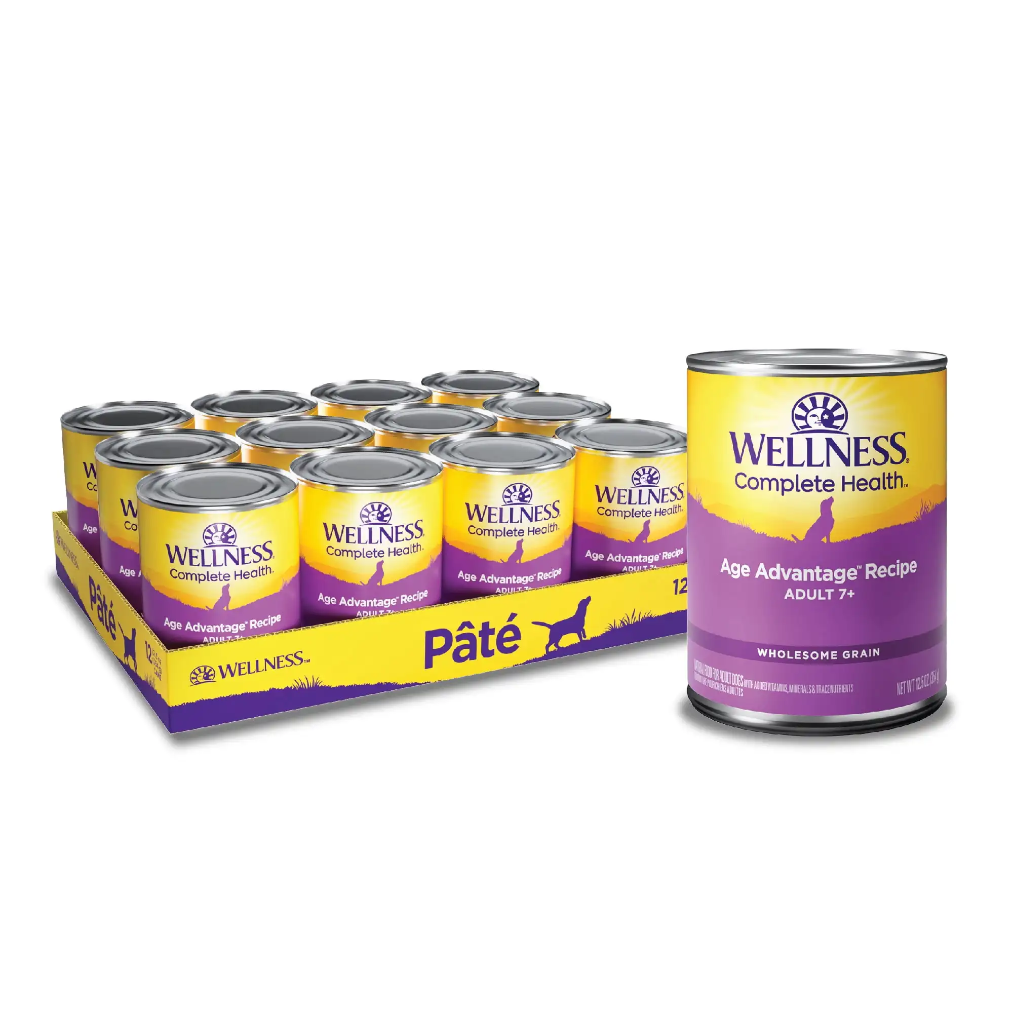Wellness Complete Health Natural Wet Canned Dog Food, Age Advantage Chicken & Sweet Potato, 12.5-Ounce Can (Pack of 12)
Wellness Complete Health Natural Wet Canned Dog Food, Age Advantage Chicken & Sweet Potato, 12.5-Ounce Can (Pack of 12)