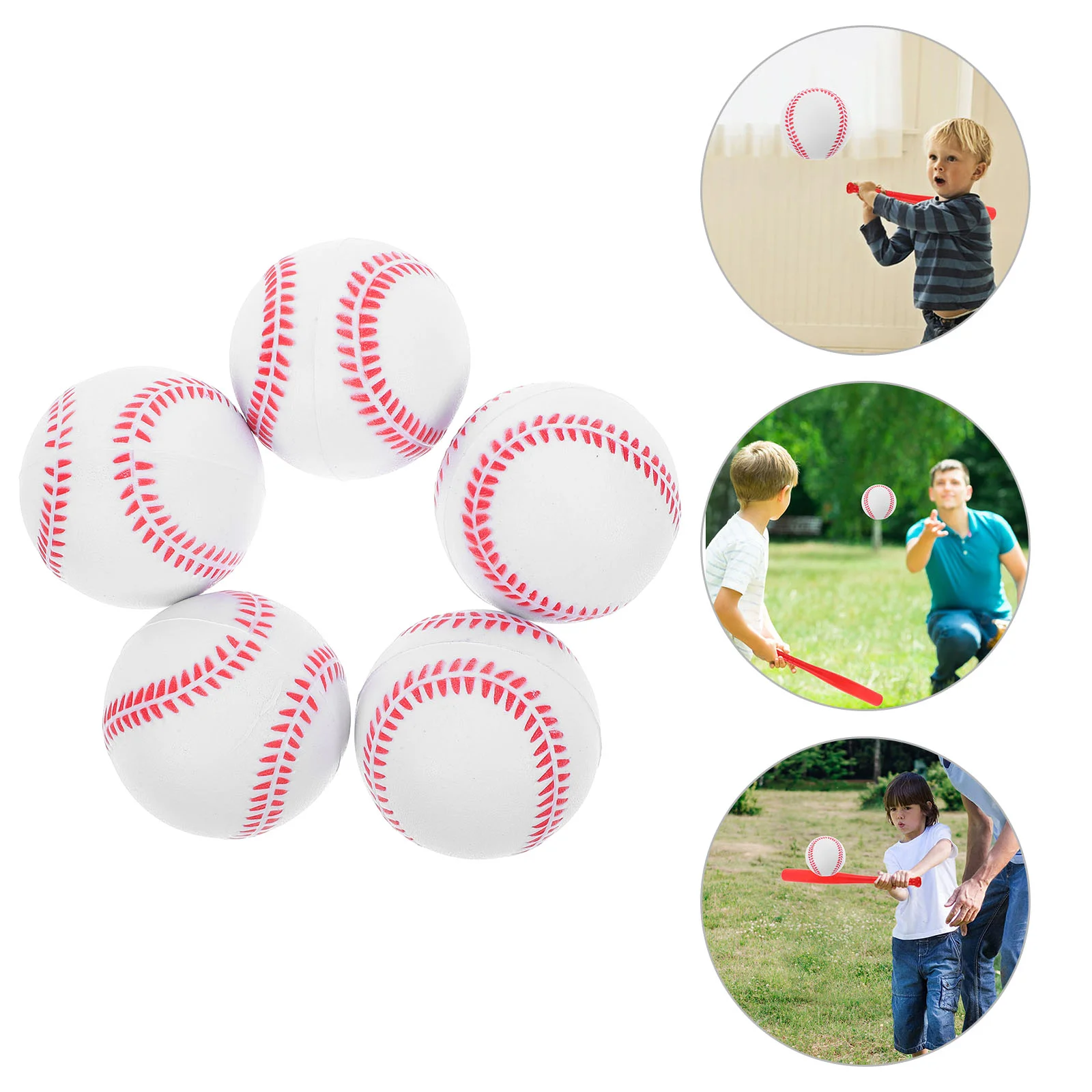 5 Pcs Bouncy Ball Sports Baseball Rubber Toy Training Kids Bouce White Bounce Balls Student
5 Pcs Bouncy Ball Sports Baseball Rubber Toy Training Kids Bouce White Bounce Balls Student