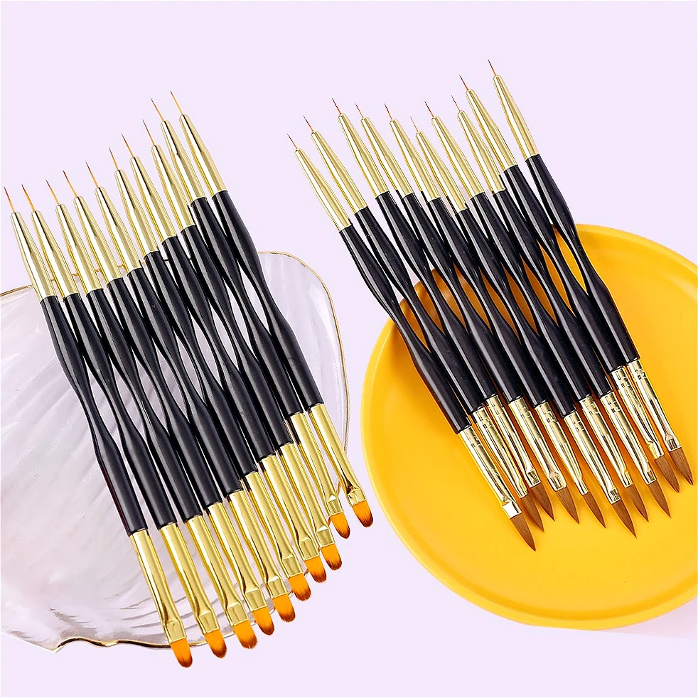 Double Headed Nails Art Brushes String Pens Phototherapy Hand Drawn Carved Blending Painted Pen Wholesale Makeup Manicure Tools
Double Headed Nails Art Brushes String Pens Phototherapy Hand Drawn Carved Blending Painted Pen Wholesale Makeup Manicure Tools