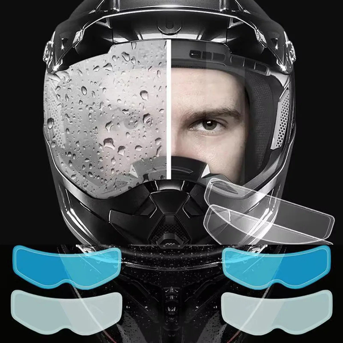 Universal Motorcycle Helmet Transparent Rain and Fog Film Safe Driving Durable Nano Coated Sticker Helmet Accessories
Universal Motorcycle Helmet Transparent Rain and Fog Film Safe Driving Durable Nano Coated Sticker Helmet Accessories
