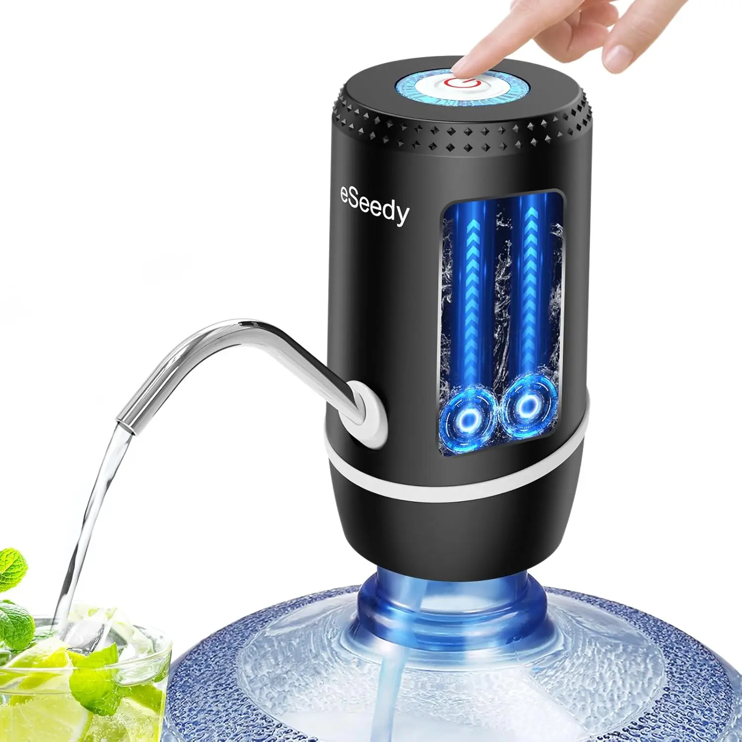 USB Charging Automatic Water Dispenser for 5 Gallon Bottle, Portable Electric Pump for Home, Kitchen, Office, Camping - Black
USB Charging Automatic Water Dispenser for 5 Gallon Bottle, Portable Electric Pump for Home, Kitchen, Office, Camping - Black