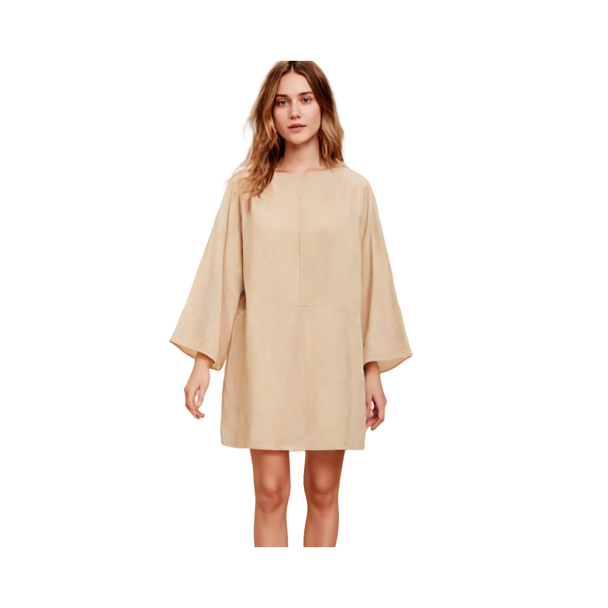 New Taop&Za Women's Beige Shift Dress with Bell Sleeves Simple and Elegant Design for Effortless Style
New Taop&Za Women's Beige Shift Dress with Bell Sleeves Simple and Elegant Design for Effortless Style