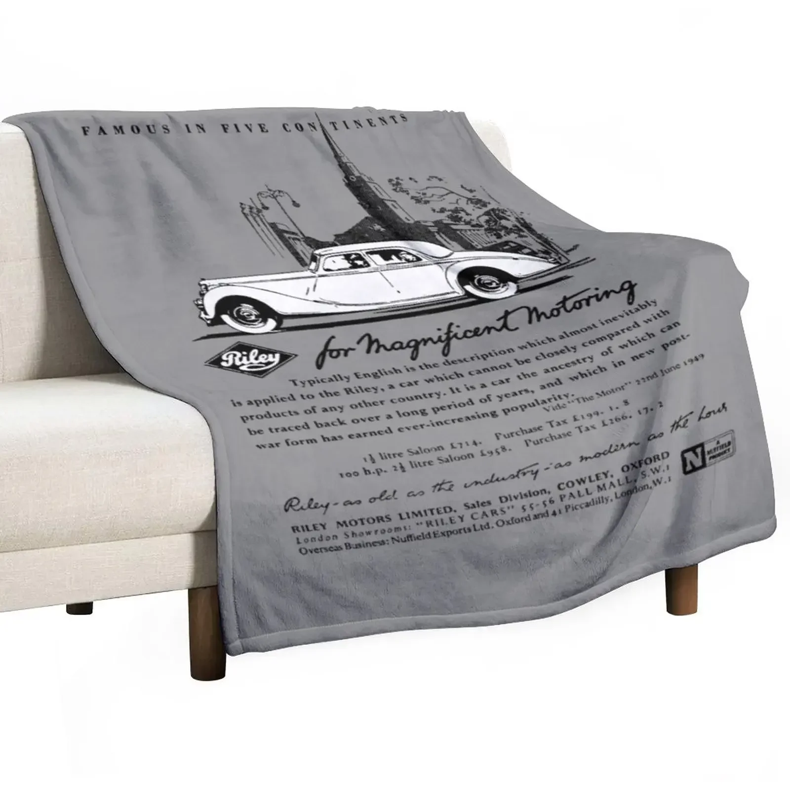 RILEY 1 1/2 LITRE Throw Blanket Luxury Designer Sofa Quilt Picnic funny gift Blankets
RILEY 1 1/2 LITRE Throw Blanket Luxury Designer Sofa Quilt Picnic funny gift Blankets