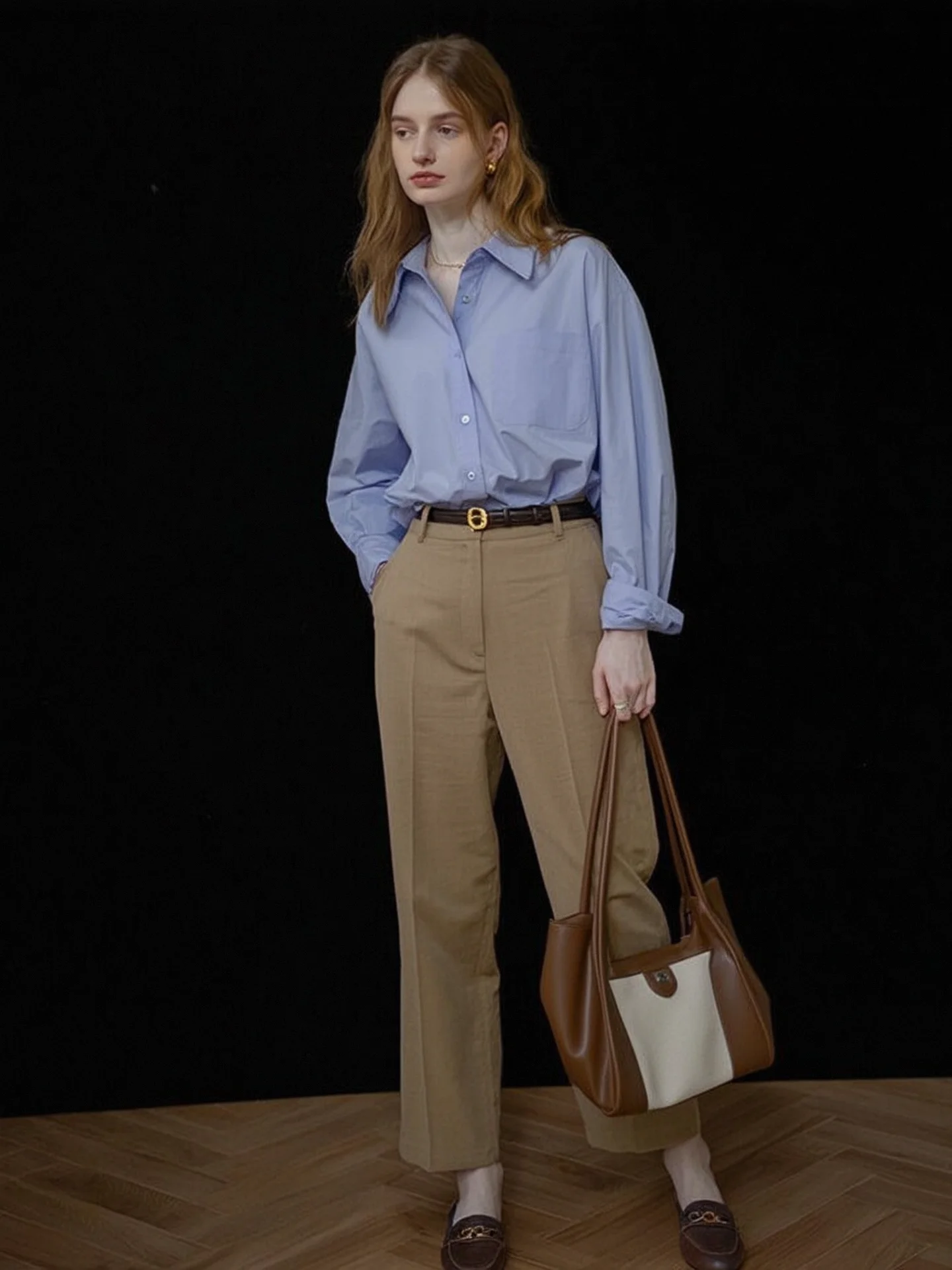 HUAAPPUW Retro Collar Long Sleeve Shirt Loose Fit Blue Women's Commute Top Cotton Pure Color Button down Office Wear
HUAAPPUW Retro Collar Long Sleeve Shirt Loose Fit Blue Women's Commute Top Cotton Pure Color Button down Office Wear