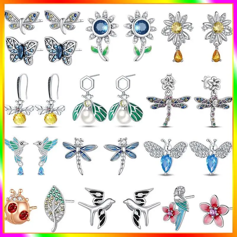 Earrings 925 Sterling Silver Original Spring Animal Look Charm Unisex Earring Women Luxury DIY Jewelry 2023 New in Trend Gift
Earrings 925 Sterling Silver Original Spring Animal Look Charm Unisex Earring Women Luxury DIY Jewelry 2023 New in Trend Gift