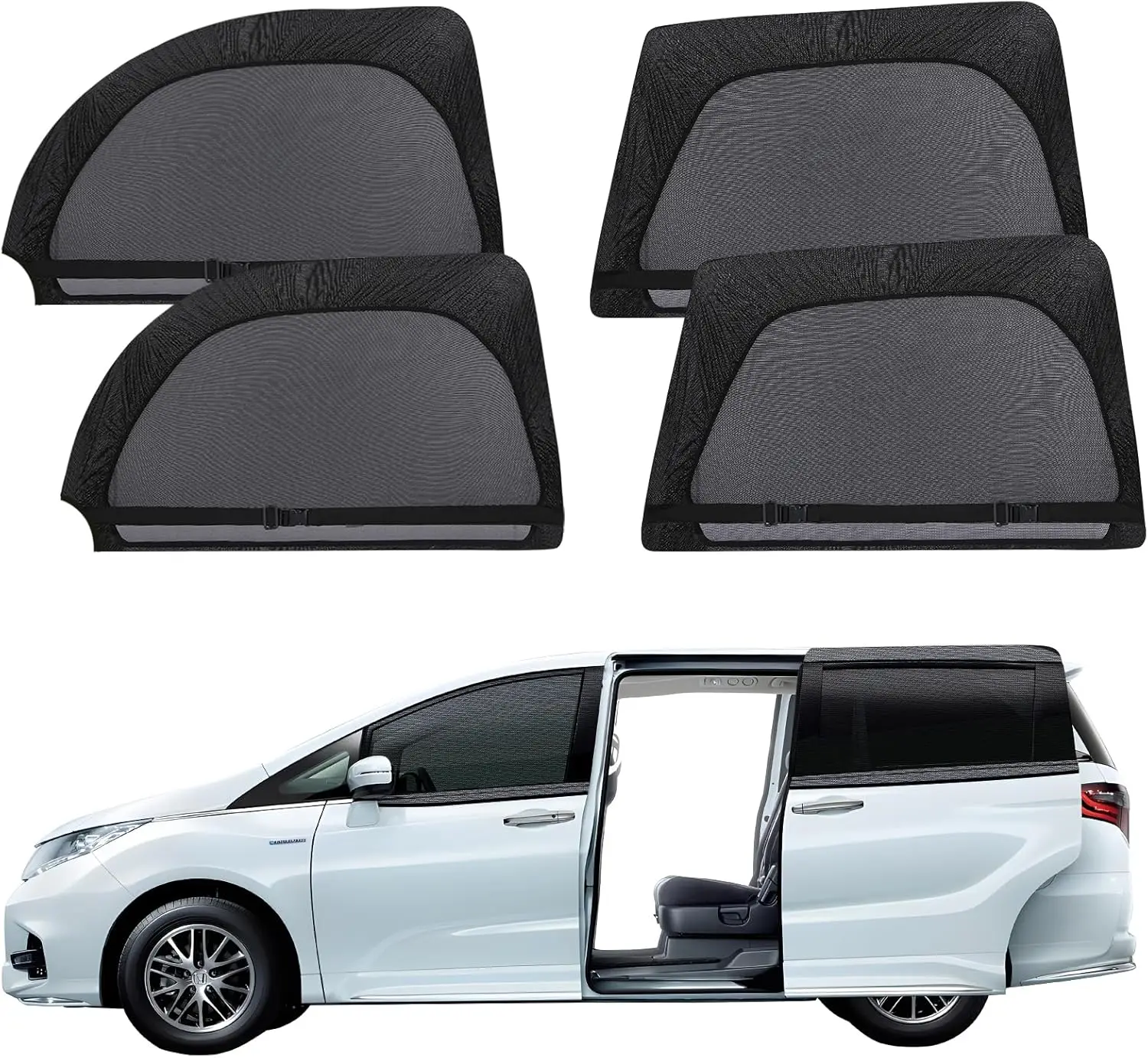 Автомобильный оконный экран для MPV Minivan, 4-pak однослойных чехлов для раздвижных дверей, черный абажур для малышей, домашних животных, кемпинга
Автомобильный оконный экран для MPV Minivan, 4-pak однослойных чехлов для раздвижных дверей, черный абажур для малышей, домашних животных, кемпинга