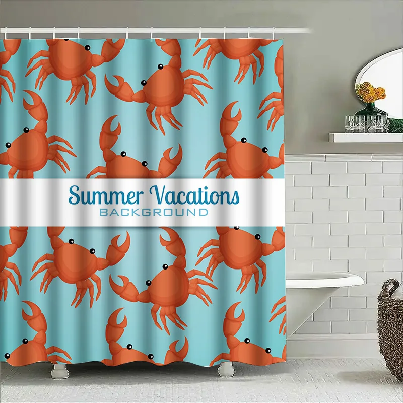 Летние каникулы, занавеска для душа с синим крабом, декоративная водонепроницаемая занавеска для домашней ванной комнаты, купить на AliExpress
Летние каникулы, занавеска для душа с синим крабом, декоративная водонепроницаемая занавеска для домашней ванной комнаты, купить на AliExpress
