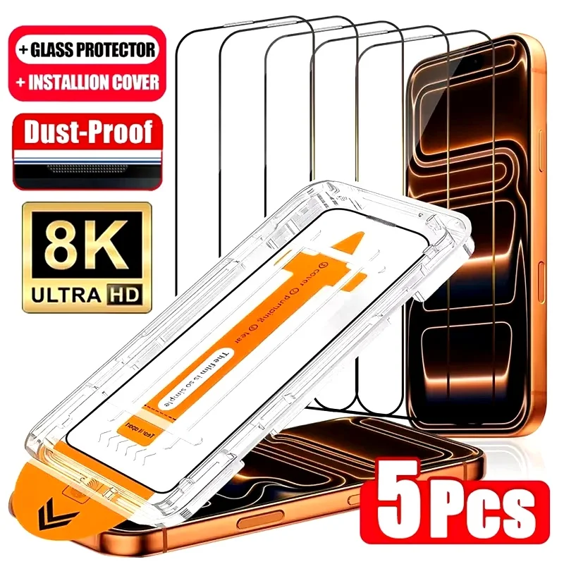 Dust Free Easy Installation HD Screen Protectors For iPhone 18 Pro Max 17 Pro Max 16 Pro 15 14 13 12 11 XR X Air Tempered Glass
Dust Free Easy Installation HD Screen Protectors For iPhone 18 Pro Max 17 Pro Max 16 Pro 15 14 13 12 11 XR X Air Tempered Glass