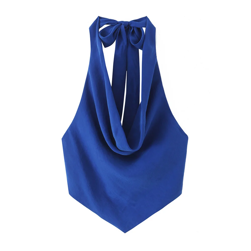 BMURHMZA Summer New Product Women's Clothing Style Slimming V-neck backless Design with Bow Hanging Neck Top
BMURHMZA Summer New Product Women's Clothing Style Slimming V-neck backless Design with Bow Hanging Neck Top