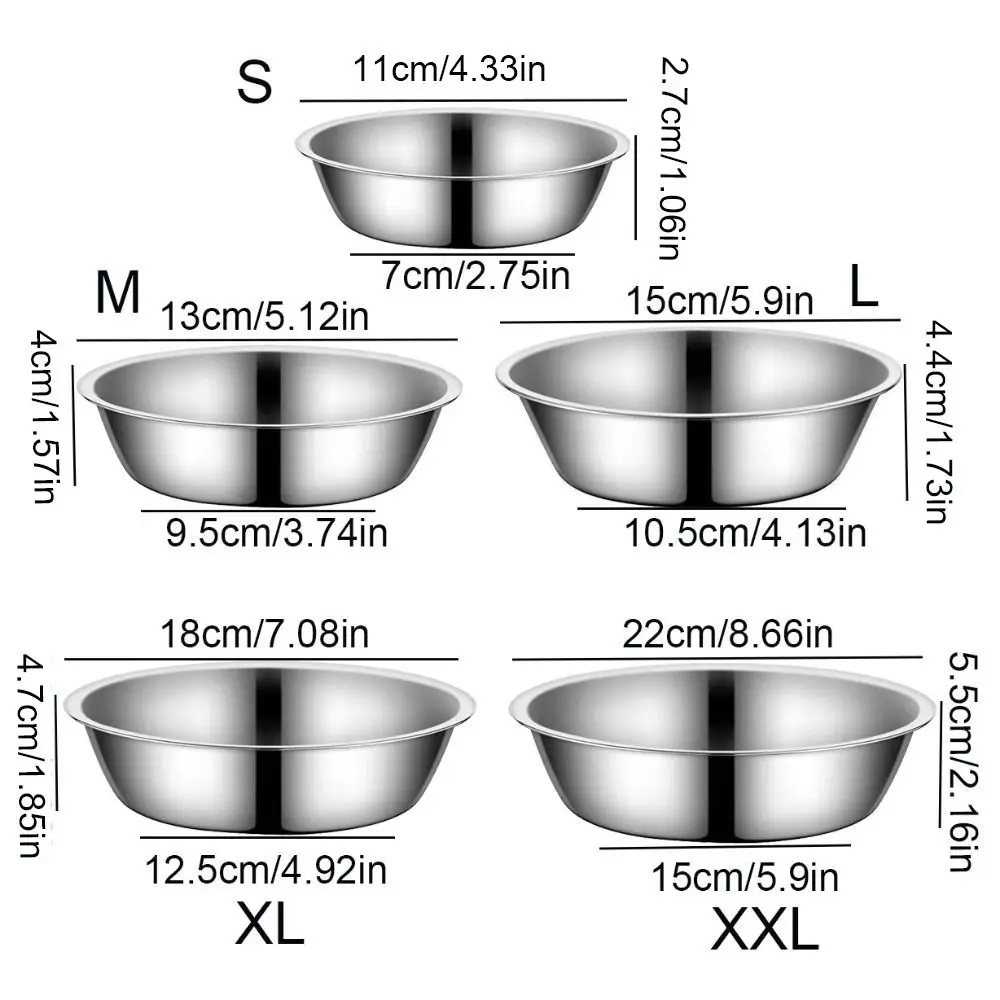Pet Supplies Large Capacity Dog Bowl Stainless Steel Non-rust Cat Water Feeder Bowls Silver Cat Feeder Puppy
Pet Supplies Large Capacity Dog Bowl Stainless Steel Non-rust Cat Water Feeder Bowls Silver Cat Feeder Puppy