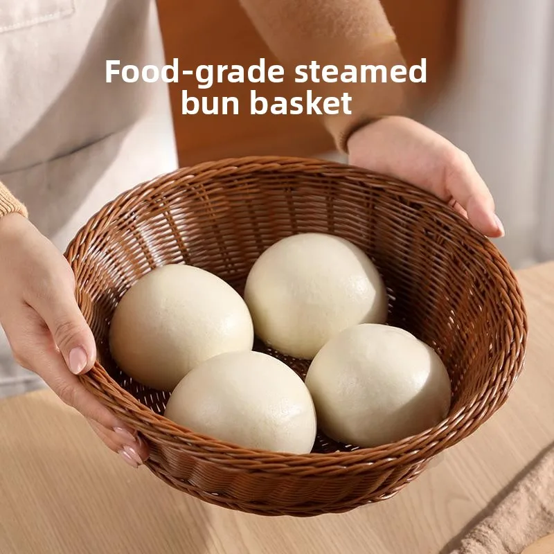 Food Grade round Storage Basket Household Use Wicker Weaving Bread Basket Tabletop Food Placement Nut Fruit Basket Bin
Food Grade round Storage Basket Household Use Wicker Weaving Bread Basket Tabletop Food Placement Nut Fruit Basket Bin