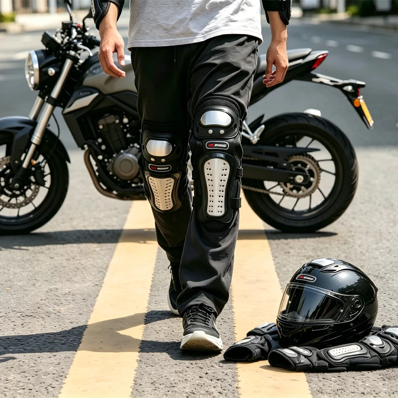 Motorcycle knee pads and mountain bike guards are suitable for skateboarding, cycling, and motorcycle use
Motorcycle knee pads and mountain bike guards are suitable for skateboarding, cycling, and motorcycle use