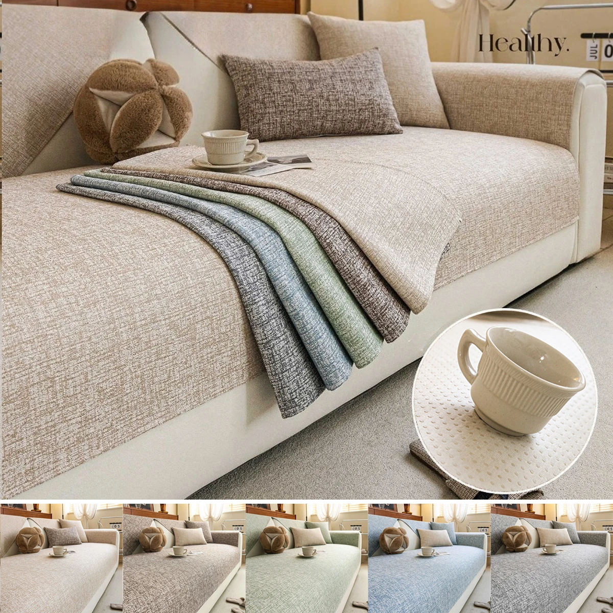 1PC Cotton Linen Sofa Seat Cover Anti-dirty All Seasons Sofa Slipcover Non-slip Pets Couch Mat Towel for Living Room Home 쇼파패드
1PC Cotton Linen Sofa Seat Cover Anti-dirty All Seasons Sofa Slipcover Non-slip Pets Couch Mat Towel for Living Room Home 쇼파패드