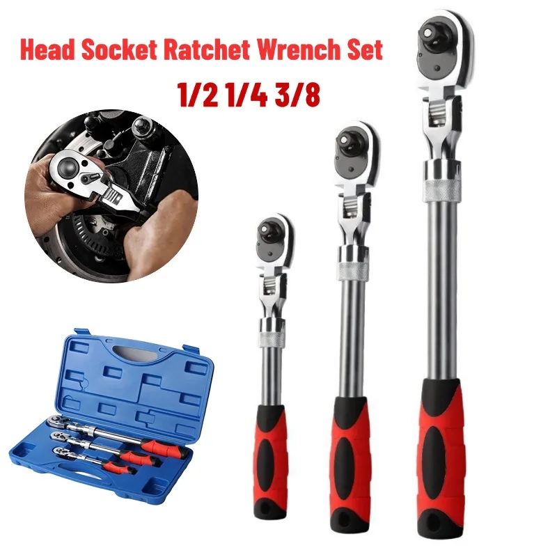 3PC 72 Tooth Head Ratchet Wrench Extendable Spanner Hand Tool For Auto Repair Adjustable Ratchet Spanner Automatic Quick Release
3PC 72 Tooth Head Ratchet Wrench Extendable Spanner Hand Tool For Auto Repair Adjustable Ratchet Spanner Automatic Quick Release