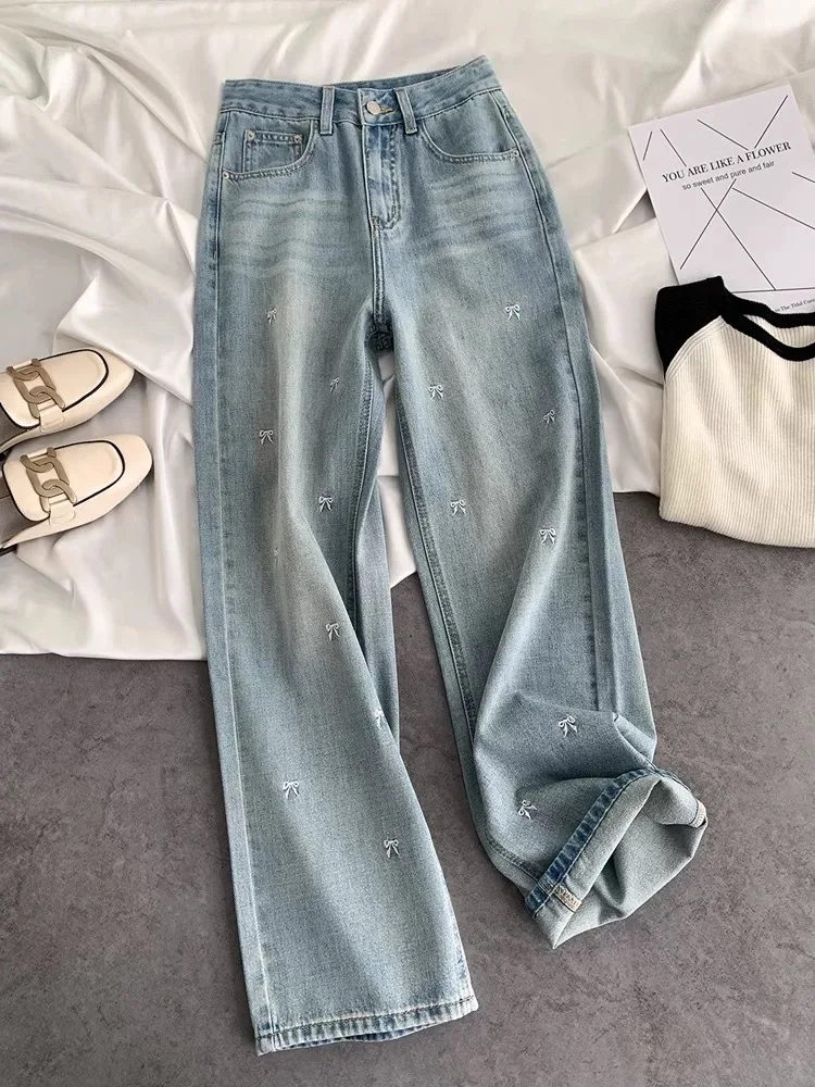 Light Wa Embroidered Loose Fit Straight Leg Casual Jeans Men's Spring Summer New Design Trendy Wide Leg Casual Pants
Light Wa Embroidered Loose Fit Straight Leg Casual Jeans Men's Spring Summer New Design Trendy Wide Leg Casual Pants