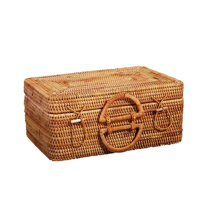 *Natural rattan storage box, travel portable suitcase, family clothing quilt storage
*Natural rattan storage box, travel portable suitcase, family clothing quilt storage