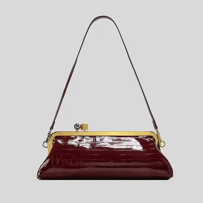 Дизайнерский длинный клатч со съемным плечевым ремнем, женская модная сумка-багет, роскошные сумки с зажимом для женщин
Дизайнерский длинный клатч со съемным плечевым ремнем, женская модная сумка-багет, роскошные сумки с зажимом для женщин