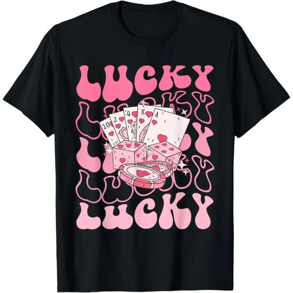 Lucky Graphic T-Shirt Retro Poker Card Print Tee Vintage Vegas Style Casual Party Streetwear Top for Men Women S-3XL
Lucky Graphic T-Shirt Retro Poker Card Print Tee Vintage Vegas Style Casual Party Streetwear Top for Men Women S-3XL
