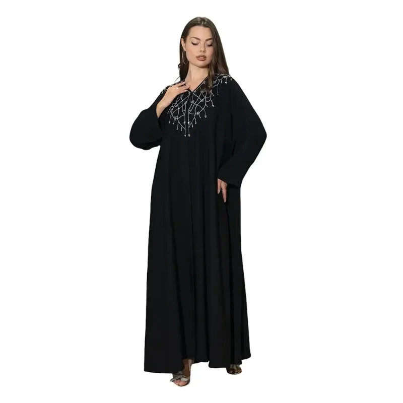 Fashion Muslim Women Maxi Dress Black Abaya Diamonds Kaftan Turkey Kebaya Caftan Marocain Femme Robe Islam Jalabiya Vestidos New
Fashion Muslim Women Maxi Dress Black Abaya Diamonds Kaftan Turkey Kebaya Caftan Marocain Femme Robe Islam Jalabiya Vestidos New