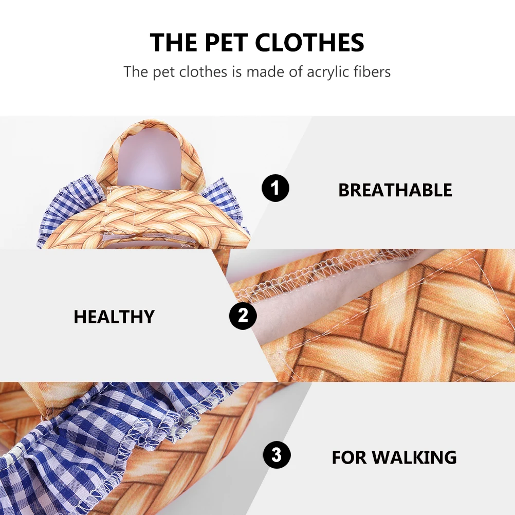Acrylic Pet Costume Dog Clothes Basket Design Halloween Carnival Christmas Coat Small Size Non Fading Comfortable Breathing Easy
Acrylic Pet Costume Dog Clothes Basket Design Halloween Carnival Christmas Coat Small Size Non Fading Comfortable Breathing Easy