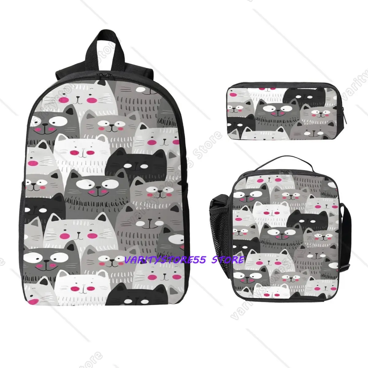 Cats Backpack Boys Girls BookBag School Bag Computer Shoulder Bags 3ps Insulated Lunch Bag Pencil Case
Cats Backpack Boys Girls BookBag School Bag Computer Shoulder Bags 3ps Insulated Lunch Bag Pencil Case