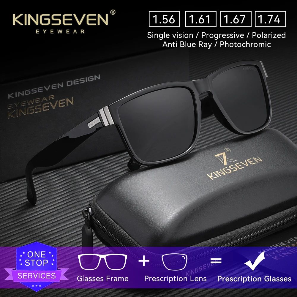 KINGSEVEN Luxury Trendy Prescription Glasses High Quality Myopia Hyperopia Progressive Eyeglasses Unisex Optical Lens Sunglasses
KINGSEVEN Luxury Trendy Prescription Glasses High Quality Myopia Hyperopia Progressive Eyeglasses Unisex Optical Lens Sunglasses