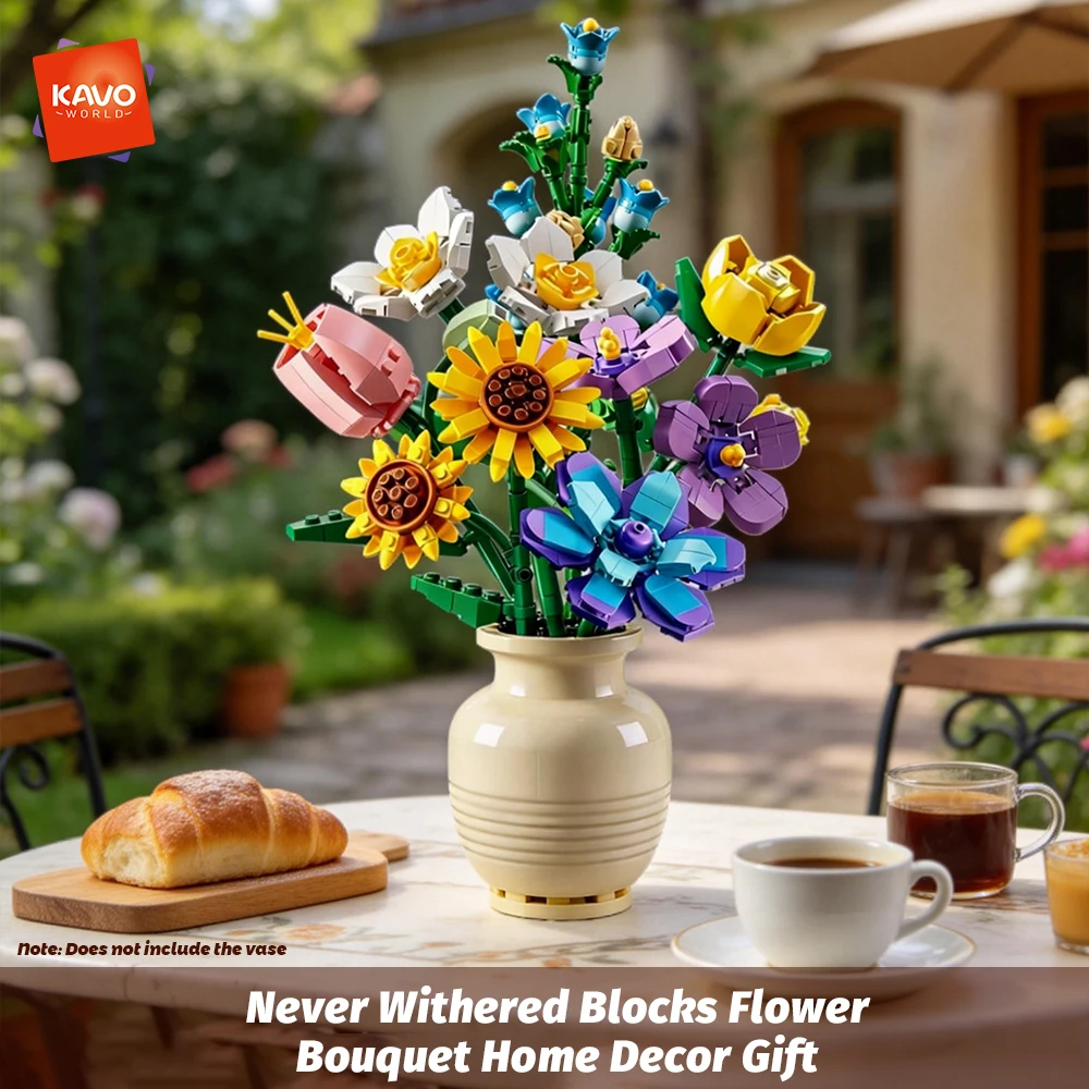 KAVOWORLD 843PCS Botanical Collection Building Blocks Flowers 9 Styles Forever Flowers Building Kit DIY Floral Arrangement Home Decor Creative Bricks Gift for Women Adults Birthday Mother's Day Valentine's Day Christmas Present
KAVOWORLD 843PCS Botanical Collection Building Blocks Flowers 9 Styles Forever Flowers Building Kit DIY Floral Arrangement Home Decor Creative Bricks Gift for Women Adults Birthday Mother's Day Valentine's Day Christmas Present