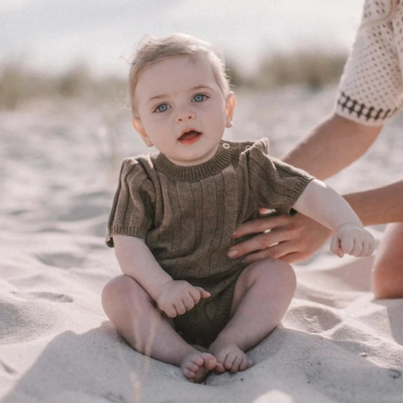 ZOETOPKID Newborn Kid Rompers Baby Short Sleeved Striped Knitted Sweater Jumpsuit Baby Boys Girls Sweaters Jumpsuit
ZOETOPKID Newborn Kid Rompers Baby Short Sleeved Striped Knitted Sweater Jumpsuit Baby Boys Girls Sweaters Jumpsuit