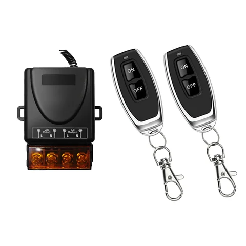 433Mhz Wireless Remote Control Switch RF Relay Receiver AC 220V 30A 1CH + On/Off Transmitter For Electric Appliance Lamp