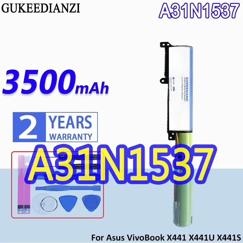 3500mAh Battery for Asus VivoBook X441, X441U, X441S, X441SA, X441SC, X441UA, R414U, F441U, A441U, A441UV, R541UA, A441N, R414UV
3500mAh Battery for Asus VivoBook X441, X441U, X441S, X441SA, X441SC, X441UA, R414U, F441U, A441U, A441UV, R541UA, A441N, R414UV