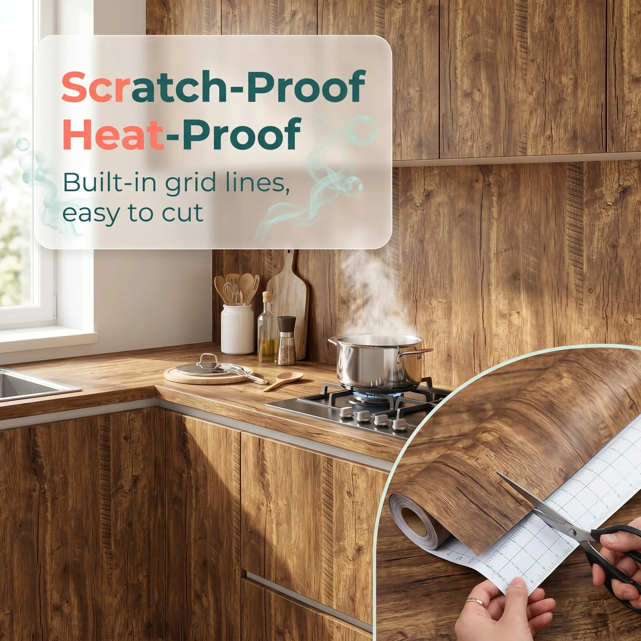 55cm Width Waterproof Vinyl Wood Grain Stickers Self Adhesive Wallpaper for Wardrobe Cupboard Table Closet Bedroom Home Decor
55cm Width Waterproof Vinyl Wood Grain Stickers Self Adhesive Wallpaper for Wardrobe Cupboard Table Closet Bedroom Home Decor
