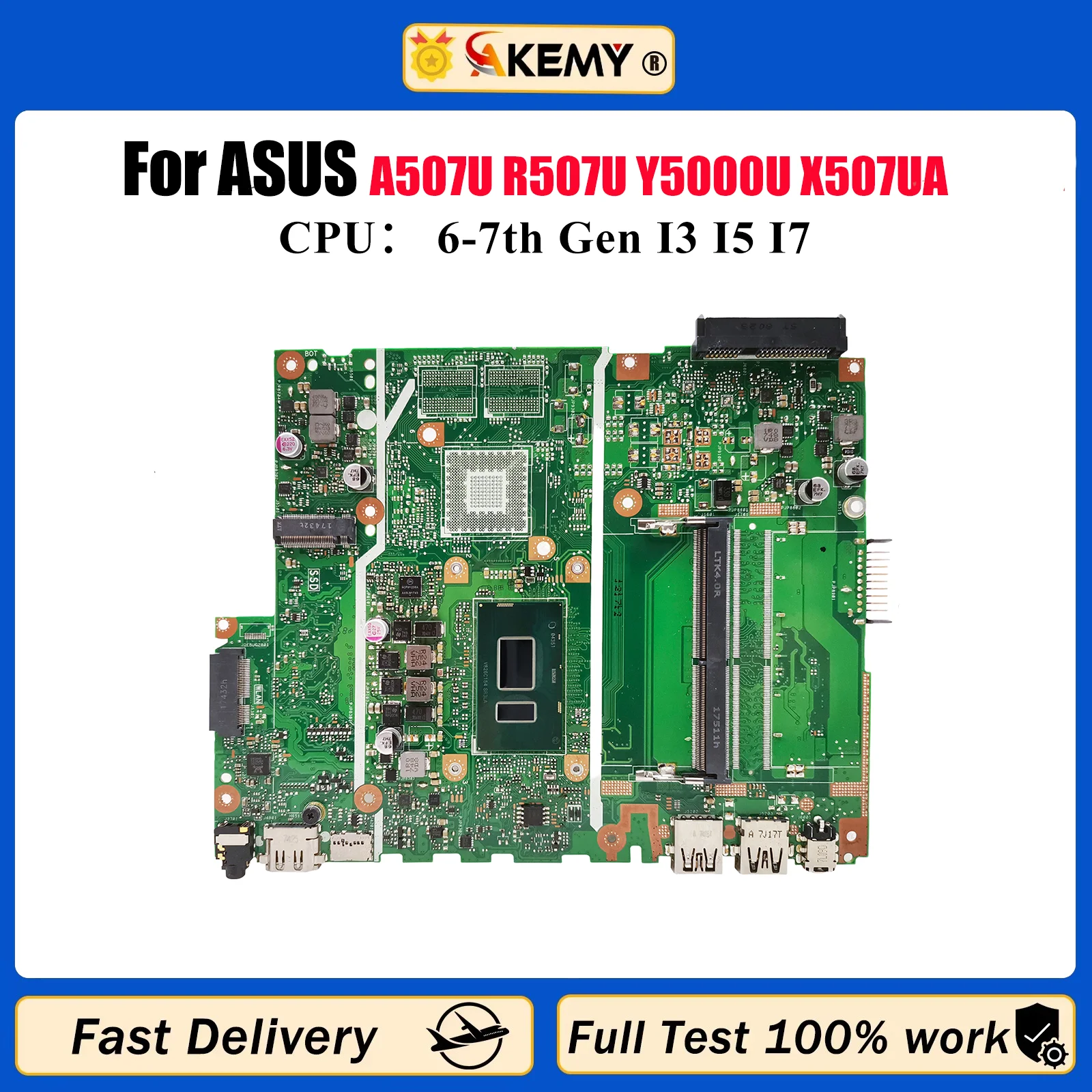 X507UA Материнская плата для ноутбука ASUS X507U A507U R507U Y5000U X507UA X507UB X507UAR X507UBR X507UF X507UFR Материнская плата I3 I5 I7 CPU
X507UA Материнская плата для ноутбука ASUS X507U A507U R507U Y5000U X507UA X507UB X507UAR X507UBR X507UF X507UFR Материнская плата I3 I5 I7 CPU