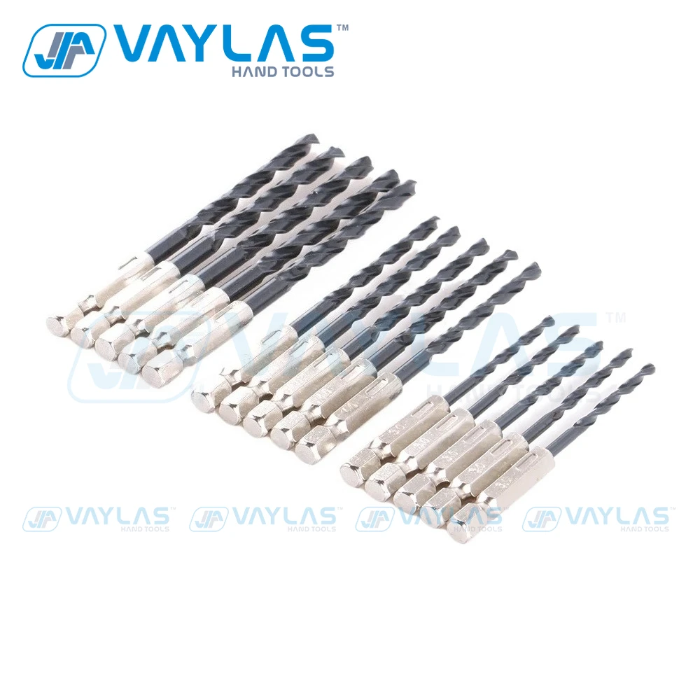 15Pcs 1/4" Hex Shank HSS Nitrided Twist Drill & Saw Bit Set 3/4/5mm Multipurpose Woodworking Drilling Tool Kit
15Pcs 1/4" Hex Shank HSS Nitrided Twist Drill & Saw Bit Set 3/4/5mm Multipurpose Woodworking Drilling Tool Kit