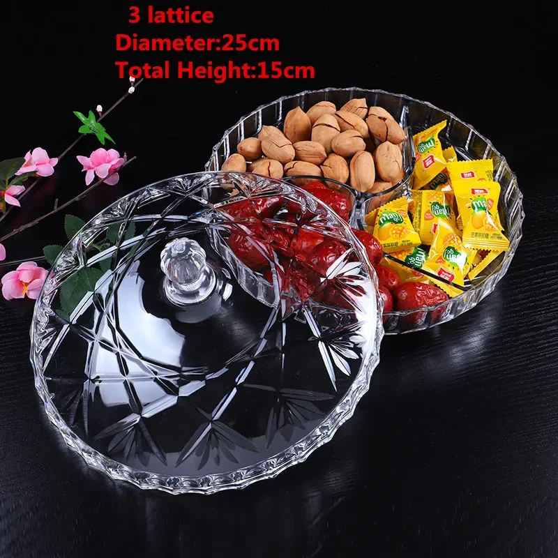 Transparent Acrylic Plate Fruit Basin Dry Candy Dish Sugar Snack Nut Peanut Food Storage Can Box with Cover Plastic Trinket Tray
Transparent Acrylic Plate Fruit Basin Dry Candy Dish Sugar Snack Nut Peanut Food Storage Can Box with Cover Plastic Trinket Tray