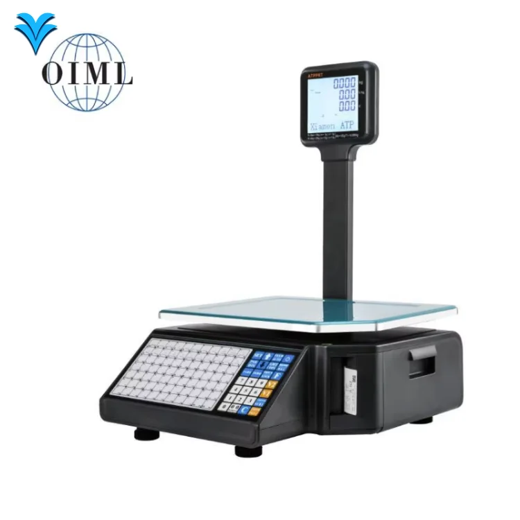 Digital Scale with Printer Weighing Scale ATP SC15/30 Waterproof 15kg 30kg Digital Weighing Scale with Barcode Label Printer
Digital Scale with Printer Weighing Scale ATP SC15/30 Waterproof 15kg 30kg Digital Weighing Scale with Barcode Label Printer