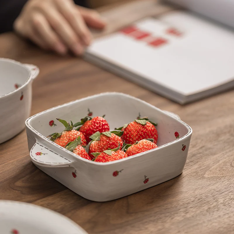Handmade Ceramic Japanese Style Fruit Bowl Dish Tea Set Home Use Underglaze Coloring Porcelain Elliptical Shape Adult Size
Handmade Ceramic Japanese Style Fruit Bowl Dish Tea Set Home Use Underglaze Coloring Porcelain Elliptical Shape Adult Size