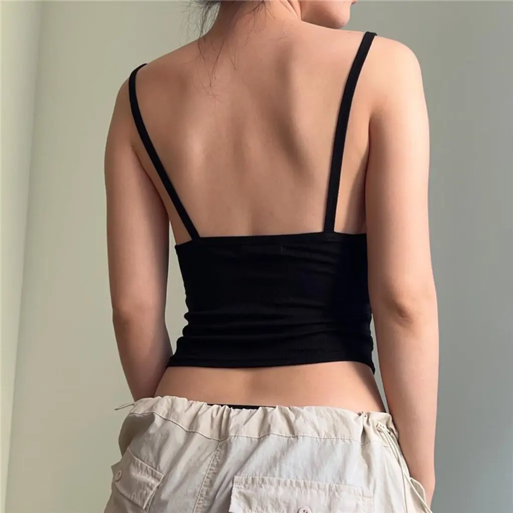 Women's Slimming Pleated Camisole European And American Style Sexy Navel Exposure Outer Wear for Winter
Women's Slimming Pleated Camisole European And American Style Sexy Navel Exposure Outer Wear for Winter