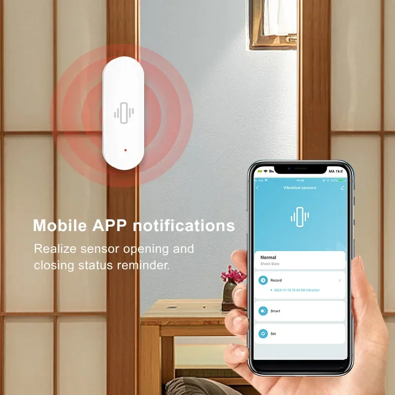 For Zigbee Compatible Vibration Sensor For Tuya Applications Immediate Shock Detection Notifications Via For SmartLife APP
For Zigbee Compatible Vibration Sensor For Tuya Applications Immediate Shock Detection Notifications Via For SmartLife APP