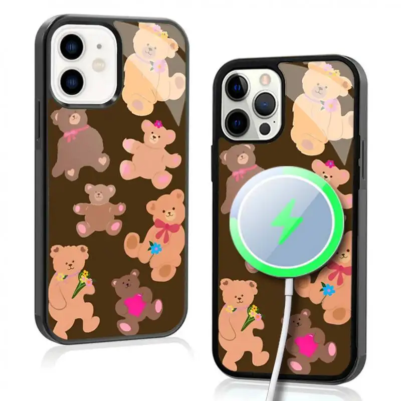 Bear Cute Phone Case For IPhone 11 12 13 14 15 Plus Pro Max Mirror Acrylic Cover For Magsafe Wireless Charging
Bear Cute Phone Case For IPhone 11 12 13 14 15 Plus Pro Max Mirror Acrylic Cover For Magsafe Wireless Charging