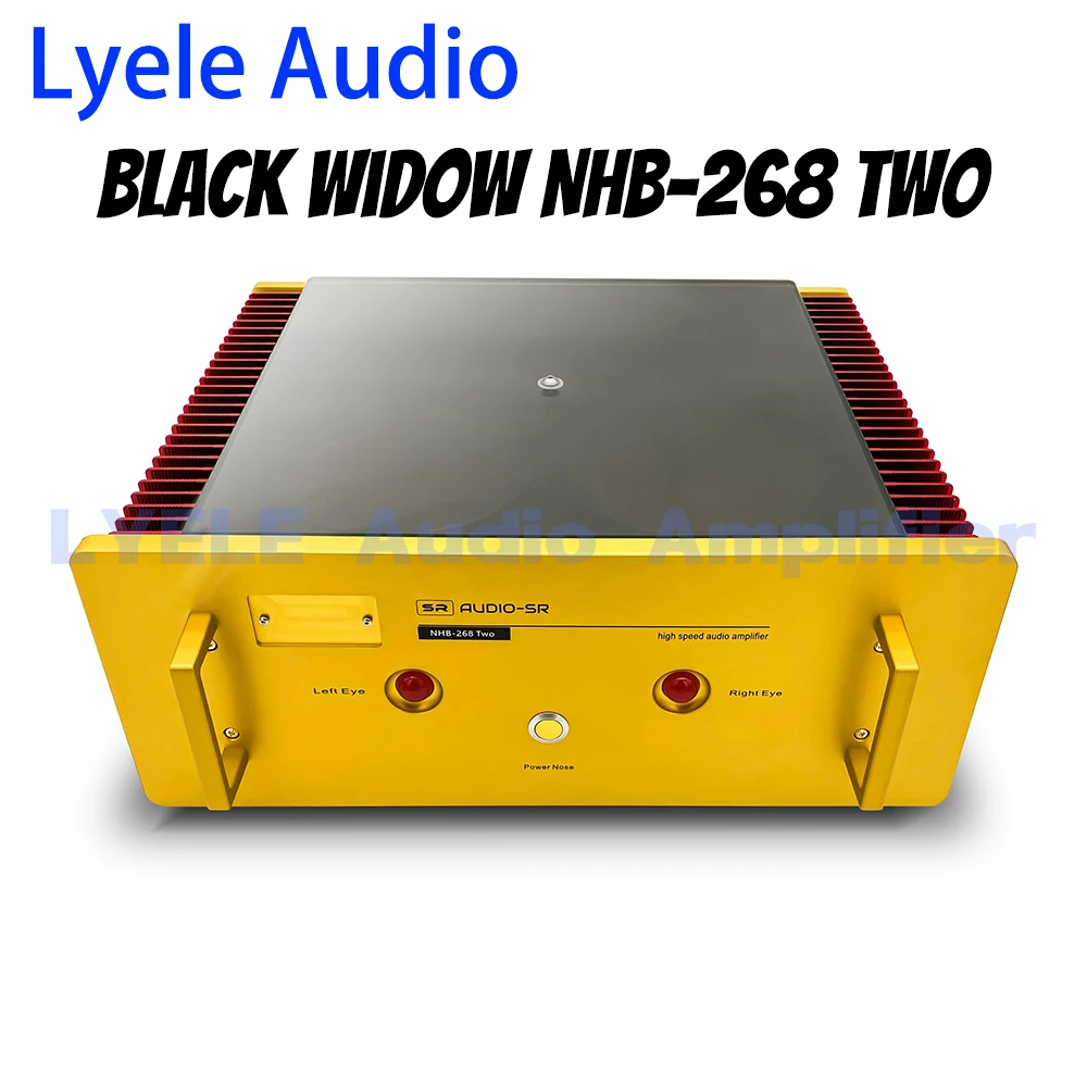 Lyele Audio Black Widow NHB-268 TWO 260W*2 HiFi High-end Audio Sound Amplifier Non-Feedback Fully Balanced Amplifier
Lyele Audio Black Widow NHB-268 TWO 260W*2 HiFi High-end Audio Sound Amplifier Non-Feedback Fully Balanced Amplifier
