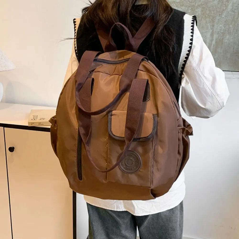 Korean Style Swimming Nylon Backpack Large Capacity Solid Color Round Shape Shoulder Bag Niche Design Tote Bag Fitness Bag
Korean Style Swimming Nylon Backpack Large Capacity Solid Color Round Shape Shoulder Bag Niche Design Tote Bag Fitness Bag