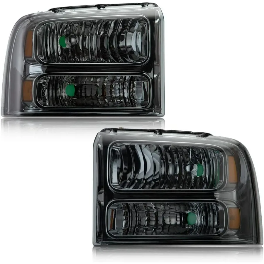 Фара в сборе, совместимая с 20052007 F250 F350 F450 F550 Super Duty и дымчатыми линзами Excursion 2005 года с хромированным корпусом 
Фара в сборе, совместимая с 20052007 F250 F350 F450 F550 Super Duty и дымчатыми линзами Excursion 2005 года с хромированным корпусом