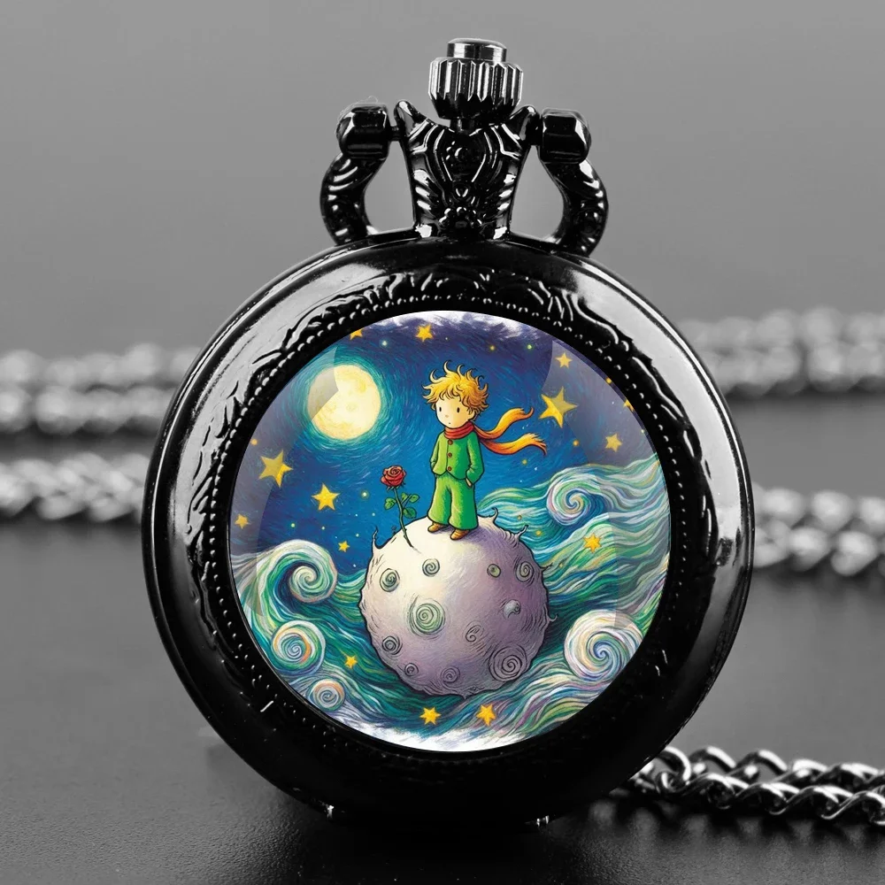 Classic Moonlight Prince Glass Dome Chain Pocket Watch Vintage Fashion Men Women Necklace Pendant Clock Best Gift for Kids
Classic Moonlight Prince Glass Dome Chain Pocket Watch Vintage Fashion Men Women Necklace Pendant Clock Best Gift for Kids
